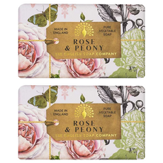THE ENGLISH SOAP COMPANY 玫瑰與牡丹 英國手工皂 190g 純植物油製成, 2個