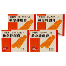 KYORIKI 共利絆創繃帶 膚色, 100枚, 4盒