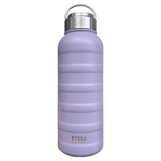 TYESO 泰碩 304不鏽鋼毛毛蟲保溫瓶, 紫色, 1L, 1個