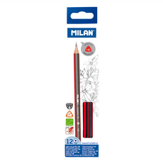 MILAN 經典三角鉛筆 HB 60g, 12支