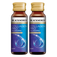 BLACKMORES 澳佳寶 膠原蛋白飲 10 000毫克 養顏因子綠藻萃取物 植萃多酚葡萄籽萃取物 結構胜肽, 60ml, 2瓶