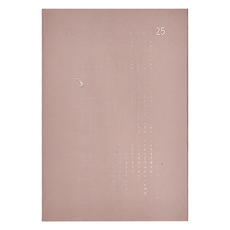 conifer 綠的事務 2025年 日日好軟背精裝方格週誌 100P FSC無酸紙, 溫馨粉, 1本