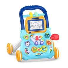 維京小子 小象音樂手推學步車, 藍色, 1個