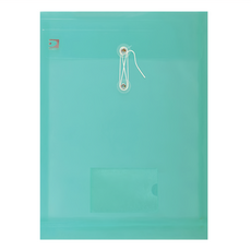 DaTaBanK 三田文具 A4 直式縄扣公文袋, 33 x 25cm, 綠色, 12個