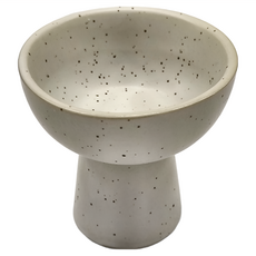 WORTH IT 渥思 復古高腳甜點碗 AHTA2174 芝麻白 陶瓷, 1個