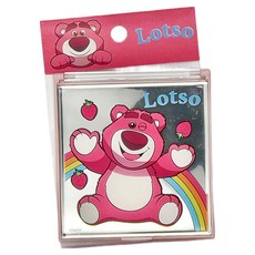 TOY STORY 玩具總動員 熊抱哥 方鏡 Set 3個, 粉色, 1組