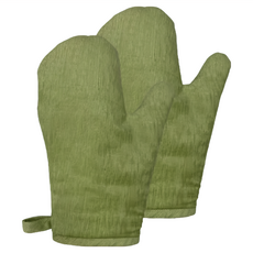 J&N 沐樂 隔熱手套 尺寸: 29*20cm 材質: 100%聚酯纖維, 綠色, 1組