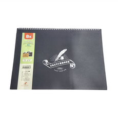 CCHING 青青文具 口袋素描本 黑卡 內頁, 8K, 40張, 1本, 387 x 250 x 9mm