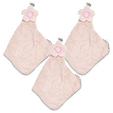 ROYALLIN 蘿林嚴選 超細纖維可掛式擦手巾 (絨毛) 尺寸:18*15.5cm, 材質:聚酯纖維, 1個, 3個