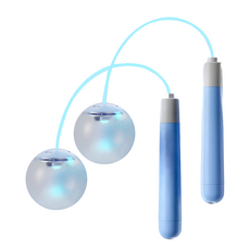 PU繩款 星空藍 螢光跳繩, 手柄14cm + 繩體長2.8m直徑5mm, 1條