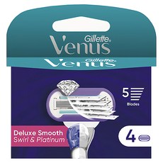 Gillette 吉列 維納斯零瑕疵除毛刀頭 5刀片, 4個裝, 1盒