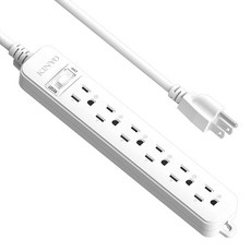 Kinyo 1開6插安全延長線 9呎, 274.3cm, 單色, 1條