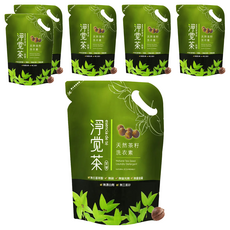 茶籽碗盤蔬果洗潔液 補充包, 700g, 6包