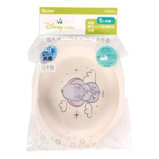 Skater XP25AG 塑膠盤子學習碗 290ml, 1個, 小飛象