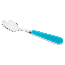 SABRE PARIS 永恆經典 DUO 雙系列 藍線 茶匙咖啡匙，不鏽鋼壓克力材質, 藍綠色, 1支