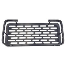 浴室置物架 方形 升級款 加厚, 黑色, 1個