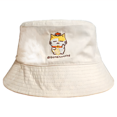 黃阿瑪的後宮生活 雙面漁夫帽, 黃阿瑪寶寶款 卡其色, 帽高8.5cm 帽頂直徑16.5cm 帽圍59cm