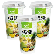 吃果籽 吸凍飲 柳丁鳳梨, 220g, 3個