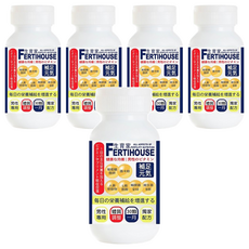 FERTIHOUSE 生育家 男性備孕綜合維他命膠囊, 含鋅、瑪卡、精氨酸，調整體質，30顆/瓶, 5瓶