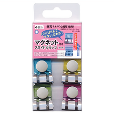 TOHKIN 東京金屬 Set 4個 強力磁石帶滑動夾, L, 1組