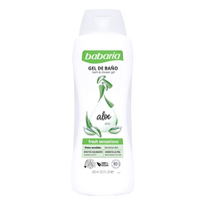 Babaria 蘆薈保濕嫩白沐浴露 600ml 含蘆薈活性精華 保濕舒緩, 1件