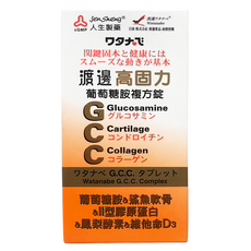 人生製藥 渡邊高固力葡萄糖胺複方錠 60顆/盒, 關節保健, 行動靈活, 1盒