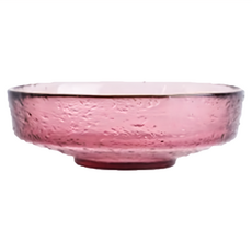 Homely Zakka 北歐輕奢風金邊冰凝玻璃醬料碟 紫色金邊 餐具, 1個