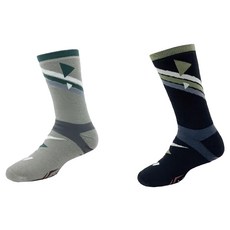 WOAWOA 四向止滑 極致速乾運動羊毛登山襪, M, 灰綠色, 2雙