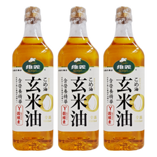 維義 玄米油 日本中小學營養午餐指定用油, 1L, 3瓶