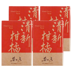 Tea Soap 茶山房 清新柑橘皂, 100g, 4個