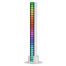 葉子小舖 RGB拾音同步節奏燈 充電款 多種模式 氣氛營造 電量顯示, 1個