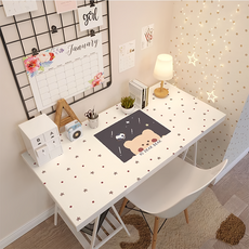 可愛防水防油軟玻璃桌墊 PVC材質 流星熊, 140 x 80cm, 1個