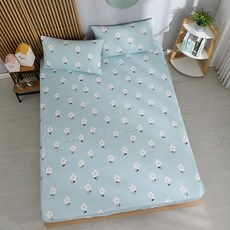 Ishur 伊舒爾 雲絲棉床包枕套3件組 床包 + 枕套 2個