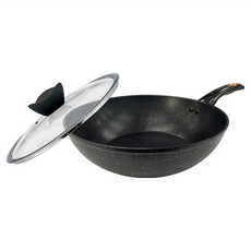 CLARE 典鑽鑄造不沾炒鍋 附蓋, 32cm, 1個