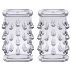 blush NOVELTIES Stay Hard Cock 男用激情套 水滴形, 內徑25mm 外徑33mm 高度50mm, 1個, 2個