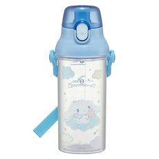 Skater 直飲透明水壺 帶刻度, 大耳狗, 480ml, 1個