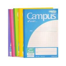 KOKUYO Campus 方格筆記本 5本 Set, 5mm方格, WSG-DT1XA, 1組