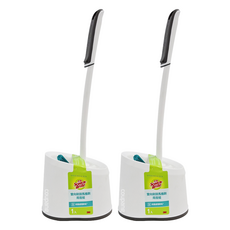 3M Scotch-Brite 百利 雙向刷頭馬桶刷底座組, 2組