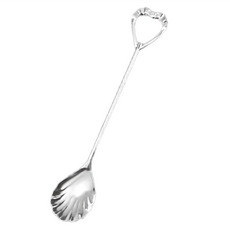 SALUS 佐藤金屬 心型茶匙 133 x 24mm, 銀色, 1個