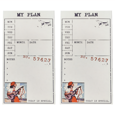 NOTE FOR 舊物收藏冊便簽本, 日常計劃, 2本, 60張