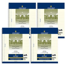 OXFORD 18000方便裁切A4線圈筆記本90頁, 4本, 顏色隨機