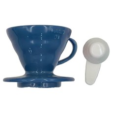 HARIO 好璃奧 V60 01彩虹磁石濾杯EX, VDC-01-TKB-EX 海軍藍 1~2杯, 1個, 1~2杯