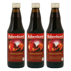 Rabenhorst 德國 有機石榴原汁 整顆水果鮮採壓榨, 330ml, 3瓶