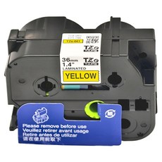 TZeTAPE 護貝標籤帶 36mm 黃色, 1個