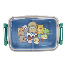 Skater 兒童款 銀離子雙扣便當盒 450ml, 角落生物, 1個