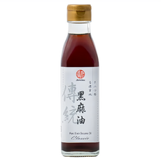 真老 冷壓純黑麻油 台灣製造, 200ml, 1瓶