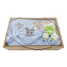 夏季包巾綜合禮盒, 新生兒禮品套裝，柔軟親膚材質，多功能設計，透氣舒適。, 包巾 83 x 78cm + 小方巾 30 x 30cm, 狐狸村傳奇