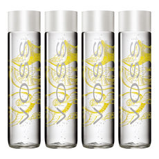 VOSS 芙絲風味氣泡水 檸檬小黃瓜, 瓶裝水界的愛馬仕, 無糖零熱量, 雪碧口感, 時尚玻璃瓶身, 375ml, 4瓶