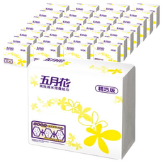 五月花 摺疊紙巾 箱裝, 200張, 40包
