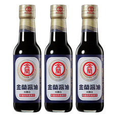 金蘭 醬油, 純釀造, 非基因改造黃豆, 295ml, 3瓶